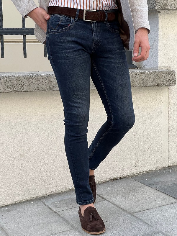 Navy blue deals jeans men