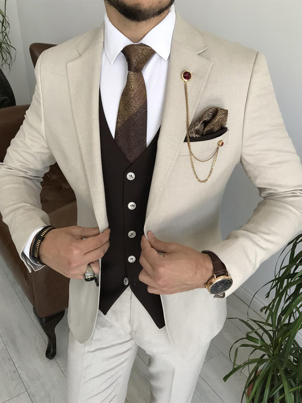 Park Avenue Beige Suits - Buy Park Avenue Beige Suits online in India