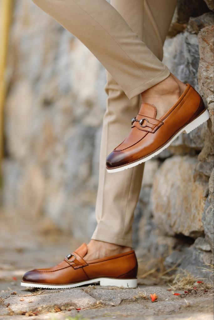 GentWith Empire Tan Bit Loafers