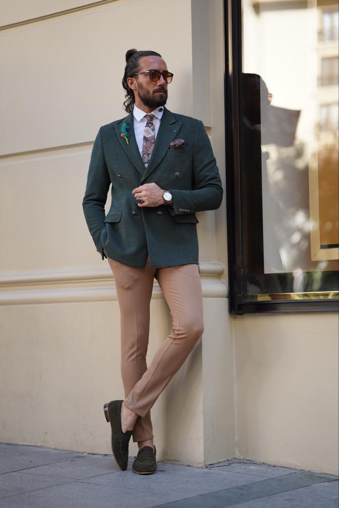 Green blazer sales outfit mens