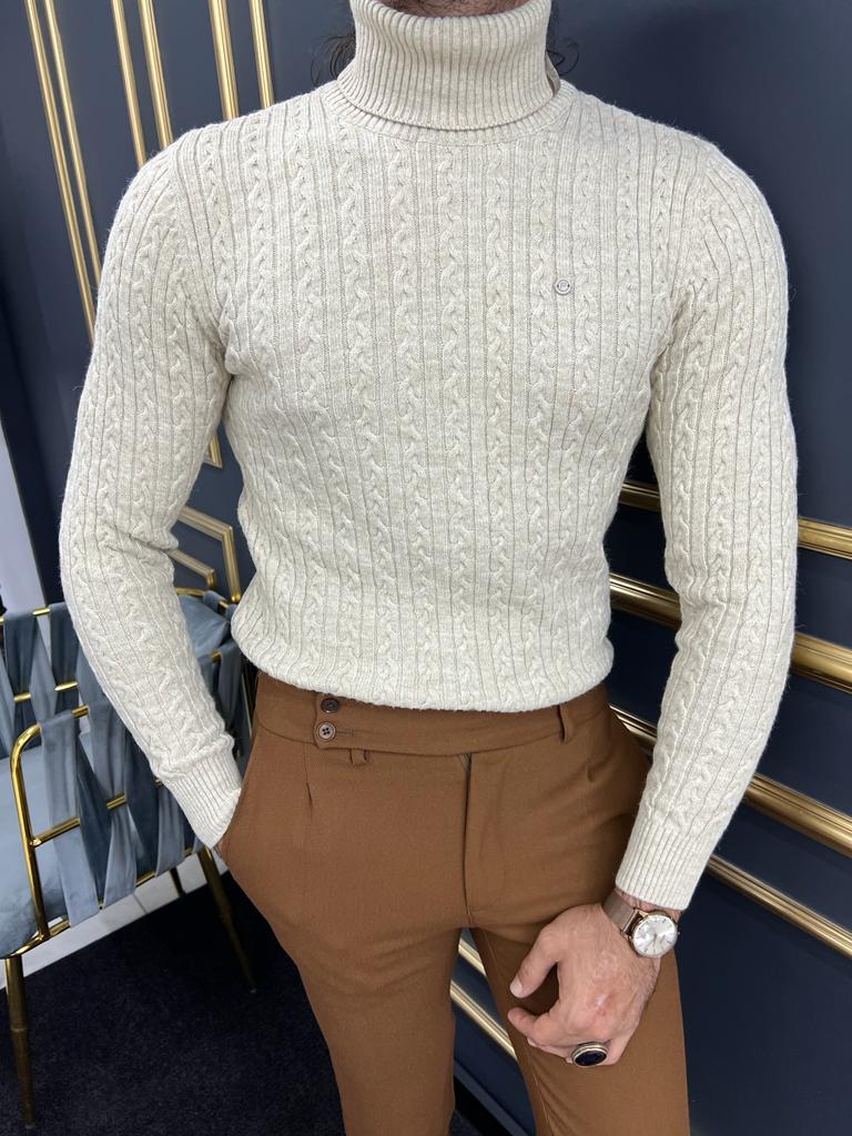 GentWith Empire Slim Fit V-Neck Sweater