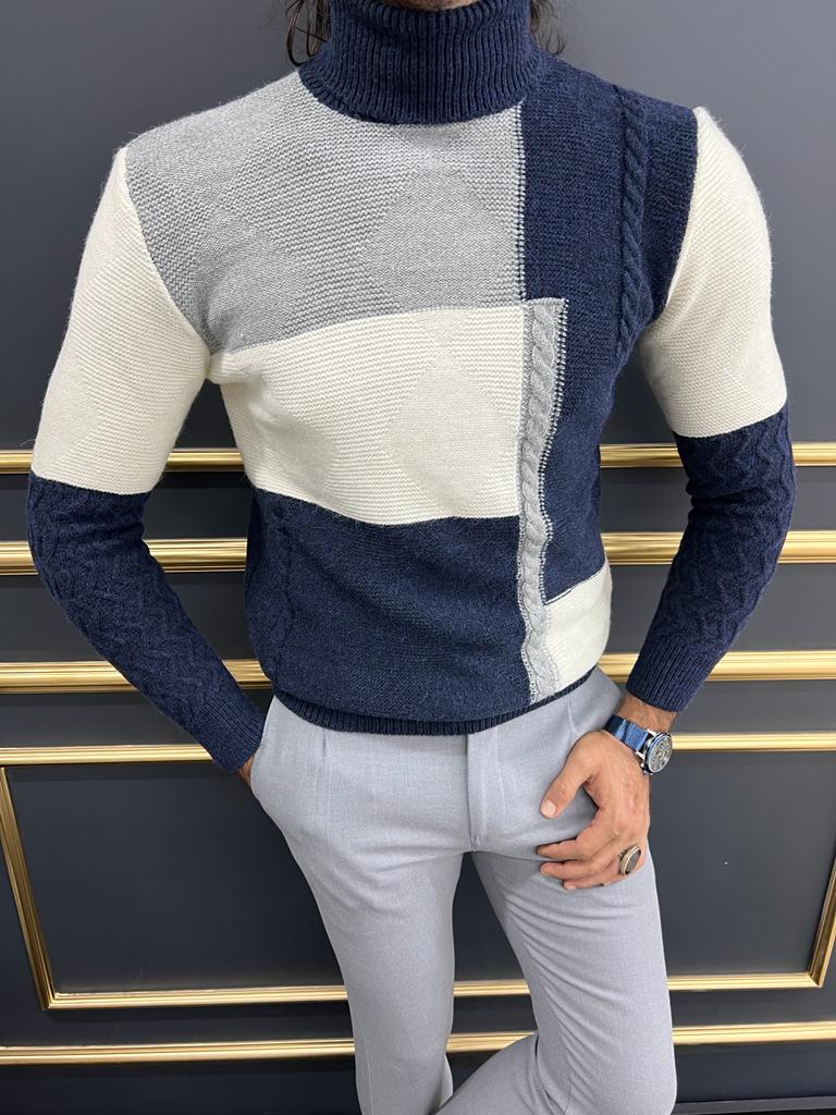 Men's Gray Turtleneck Sweaters - Express