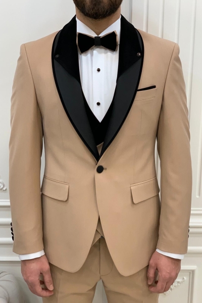 Gold Groom Wedding Tuxedo Suit for Men by GentWith.com with Free Worldwide Shipping