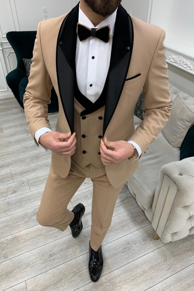 Gold Groom Wedding Tuxedo Suit for Men by GentWith.com with Free Worldwide Shipping