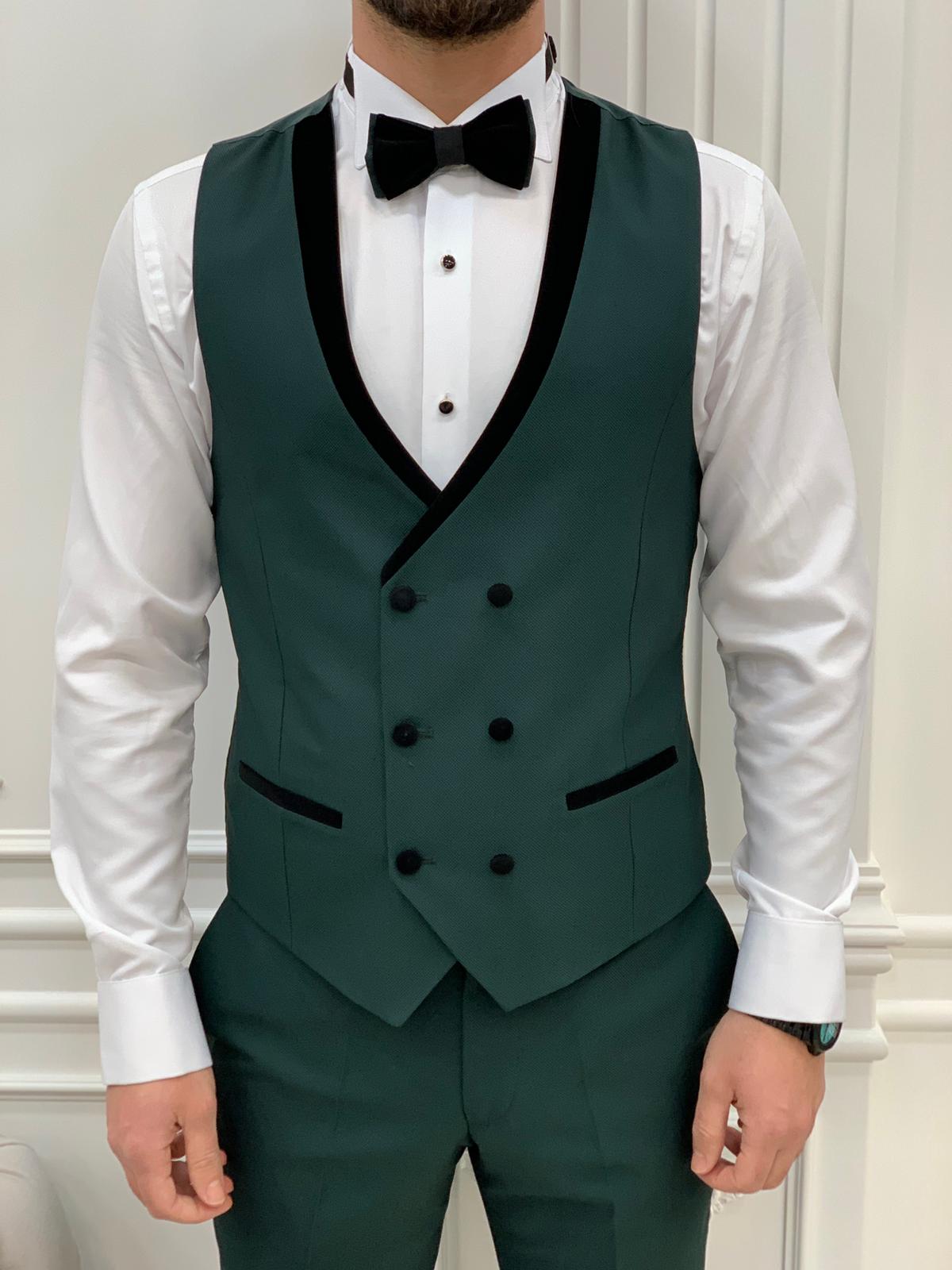 Green Groom Wedding Tuxedo Suit for Men by GentWith.com with Free Worldwide Shipping
