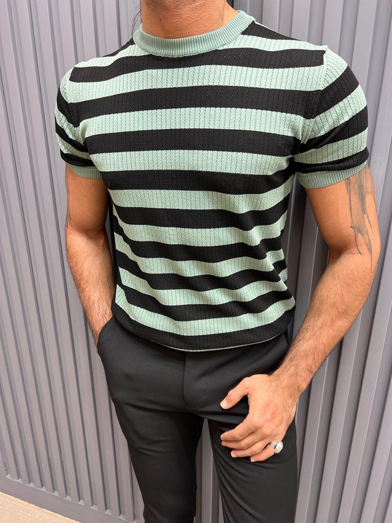 Striped Crew-Neck T-Shirt for Men