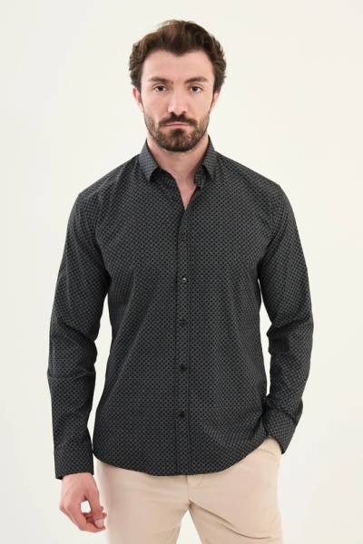 Black Plaid Shirt
