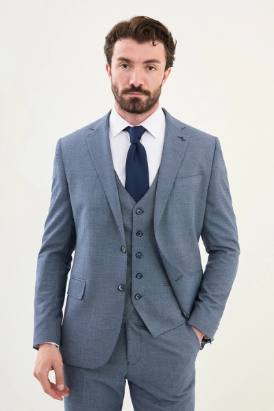 Navy Blue 3 Piece Suit