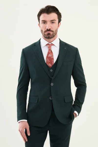 Emerald Green 3 piece suit for Men - Slim fit Suit