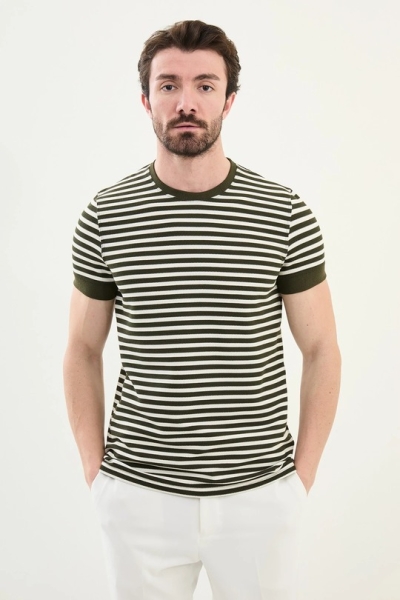 Green Crew Neck T-Shirt​