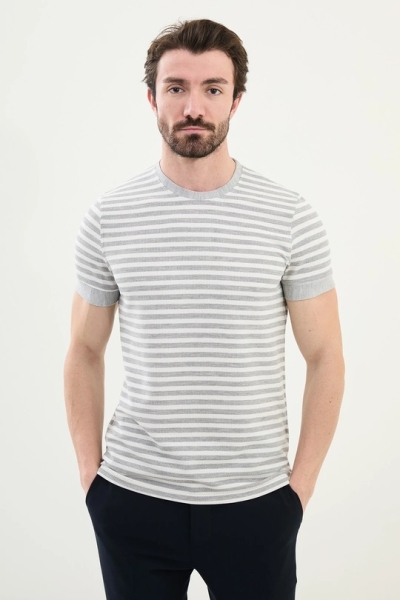 Grey Crew Neck T-Shirt