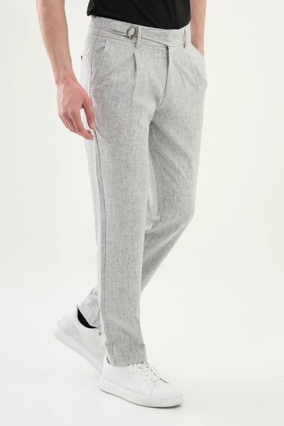 Grey Linen Pants