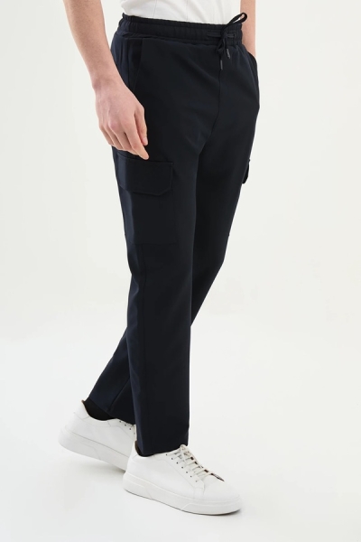 Navy Cargo Pants